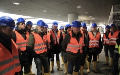 Begehung der U‑Bahnbaustelle am Kaufhof — 28. Januar 2013